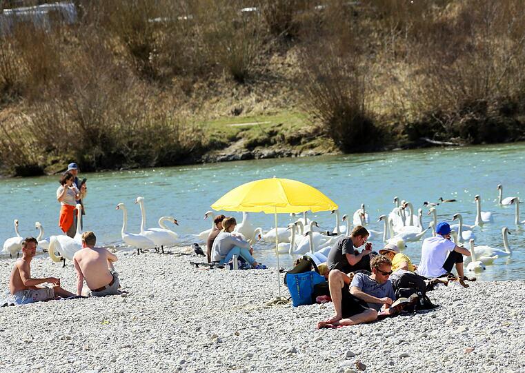 Auch Sonnenschirme kommen wieder zum Einsatz - wie schön!