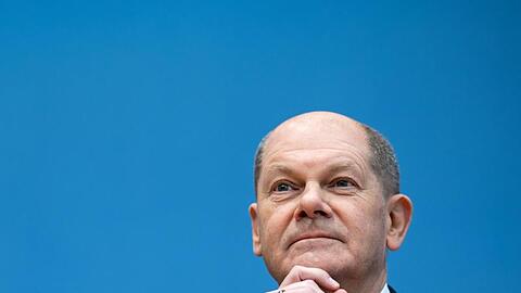 SPD-Politiker Olaf Scholz hat heute im Bundestag seinen großen Auftritt.