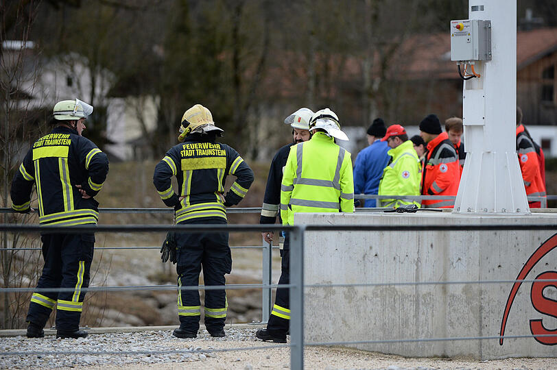 Bilder vom Fundort der toten Frau in Traunstein.
