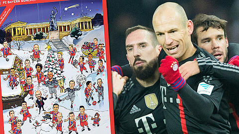 Die Stars aus dem Kalender: Der offizielle und bereits ausverkaufte Adventskalender des FC Bayern.