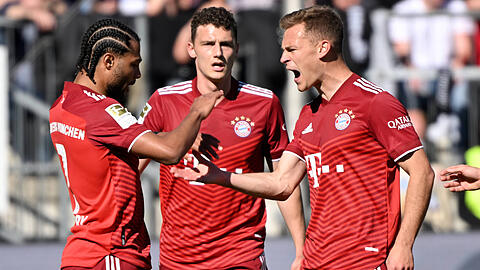 Sowohl Kimmich (r.) als auch Gnabry (l.) überzeugten in Bielefeld.
