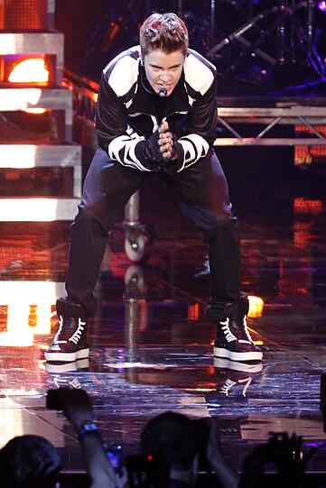 Erwartungsgemäß einer der großen Gewinner des Abends: Justin Bieber.