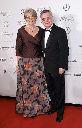 Innenminister Thomas de Maiziere (CDU) und seine Frau Martina