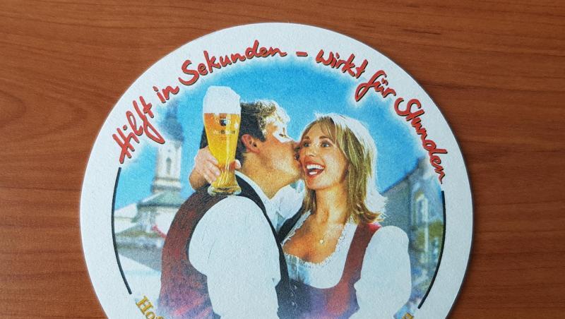 Der umstrittene Bierdeckel vom Hofbräuhaus Traunstein. Der umstrittene Bierdeckel vom Hofbräuhaus Traunstein.