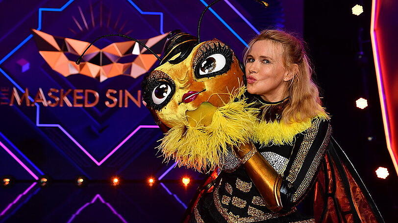 Veronica Ferres nach der Bienen-Demaskierung bei "The Masked Singer".