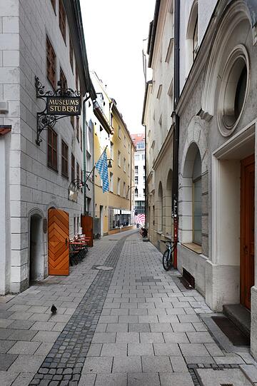 Altstadtgasse: das Oktoberfestmuseum in der Sterneckerstraße.