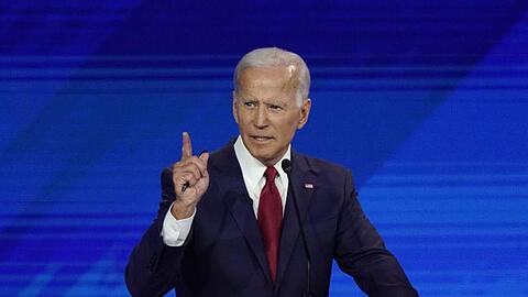 Der demokratische Bewerber Joe Biden während der dritten TV-Debatte.