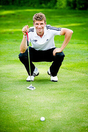 Bilder: Golf-Gaudi mit Müller und Lahm