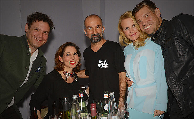 Andreas Meister & Lola Paltinger, Ali Ershadi, Sonja Kiefer & Freund Cedric Schwarz (v.l.n.r.)