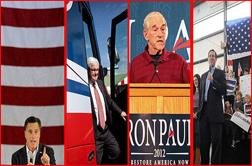 Mitt Romney, Newt Gingrich, Ron Paul und Rick Santorum - lesen Sie hier mehr über die US-Präsidentschaftskandidaten...