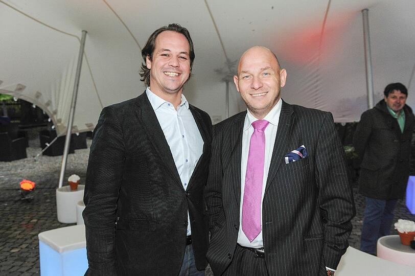 Die Gastgeber des Sommerfests: Johannes Meyer und Michael Ecker von Futurecom.