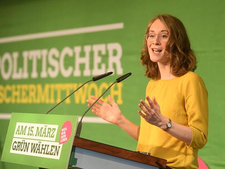 Eva Lettenbauer, Landesvorsitzende von Bündnis 90/Die Grünen in Bayern. Foto: Tobias Hase/dpa/Archivbild
