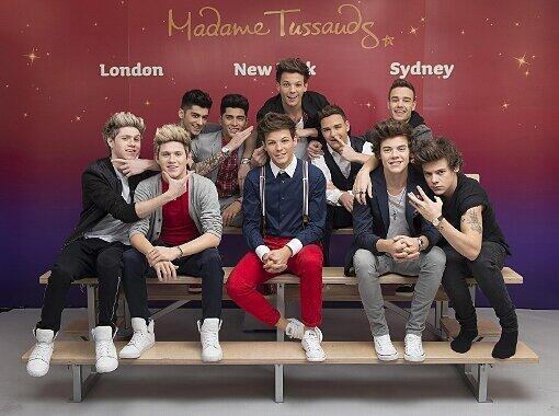 Original und Wachsfiguren: Die Band zu Besuch bei den Doubles bei Madame Tussaud