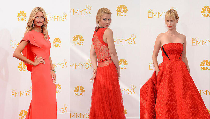 Von Heidi Klum über Claire Danes bis January Jones: Rot ist Trumpf Von Heidi Klum über Claire Danes bis January Jones: Rot ist Trumpf