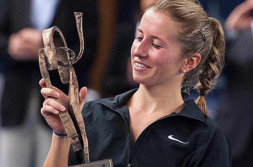 Tennisprofi Annika Beck in Bildern.