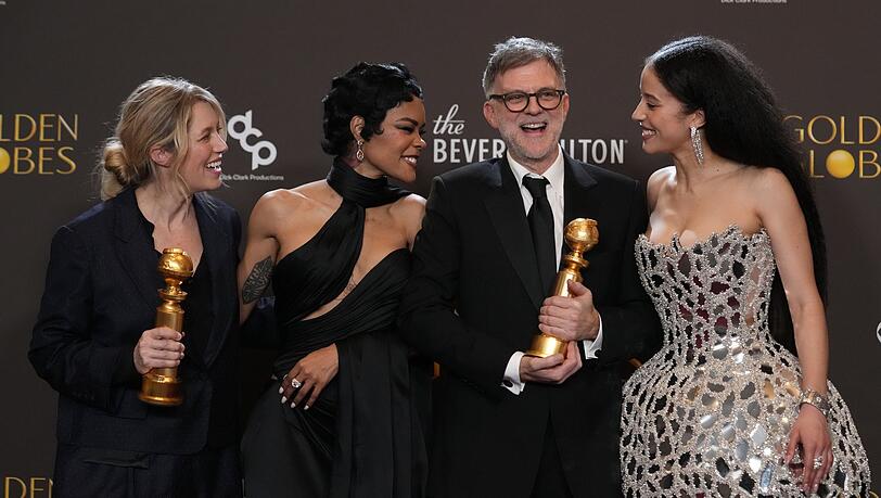 Sara Murphy (l-r), Teyana Taylor, Paul Thomas Anderson und Chase Infiniti von "One Battle After Another".