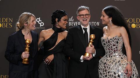 Sara Murphy (l-r), Teyana Taylor, Paul Thomas Anderson und Chase Infiniti von "One Battle After Another".