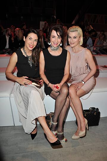 Alexandra Polzin, Anna Maria Kaufmann und Kriemhild Siegel bei der Minx by Eva Lutz Modenschau