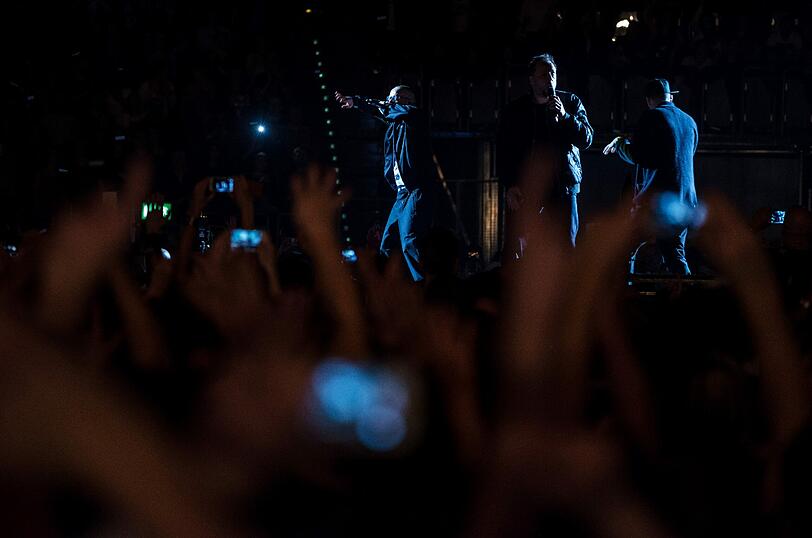 Die Fantastischen Vier bei ihrem Konzert in der Olympiahalle