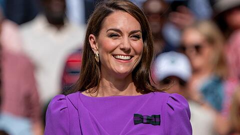 Prinzessin Kate, hier beim diesjährigen Wimbledon-Turnier abgelichtet, ist wieder in der Öffentlichkeit aufgetaucht.