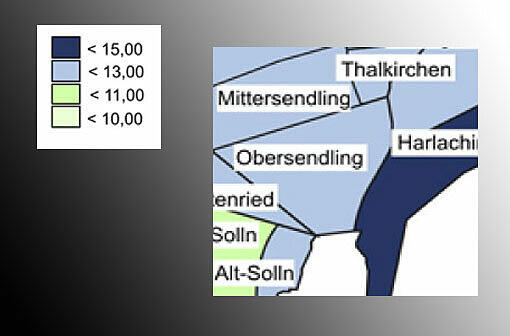 Obersendling: 11,3 Euro/qm