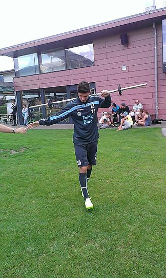 Schwitzen für die neue Saison: Die Löwen im Trainingslager in Kirchbichl.