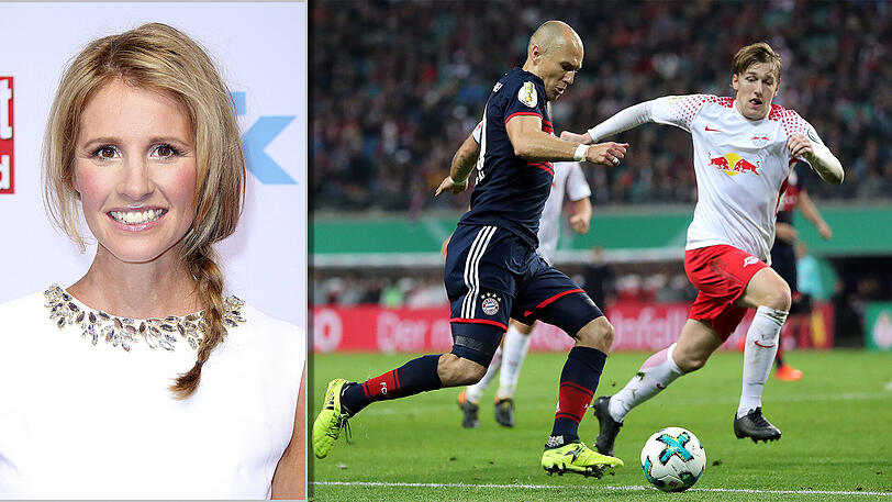 "Ich bin kein Event-Fußballgucker", sagt Moderatorin Mareile Höppner vor dem Bundesligaspiel zwischen dem FC Bayern und RB Leipzig
