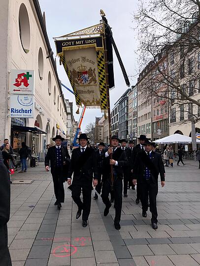 Die Trauerfeier fand in der Münchner Altstadt statt.