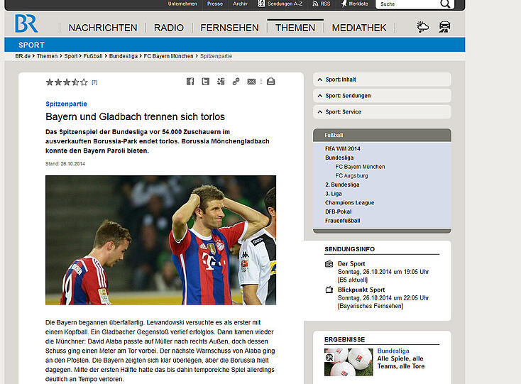 Die Pressestimmen zum Spiel.