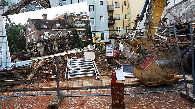 Die Carlton Taverne wurde 2015 auch ohne Genehmigung abgerissen. Der Bauunternehmer musste sie wieder aufbauen. Ein Vorbild für die Obere Grasstraße?