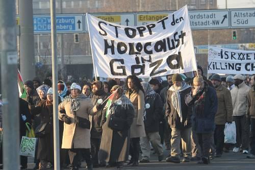 Demonstration gegen Israel in Nürnberg.