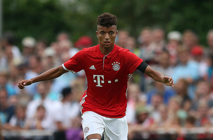 Bayerns Timothy Tillman erzielte den Treffer zum zwischenzeitlichen 1:0 in der U19-Partie gegen Atlético Madrid in der UEFA Youth League.