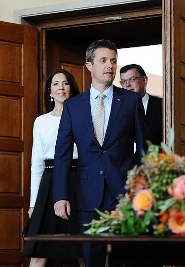 Das dänische Kronprinzenpaar Frederik und Mary besucht München