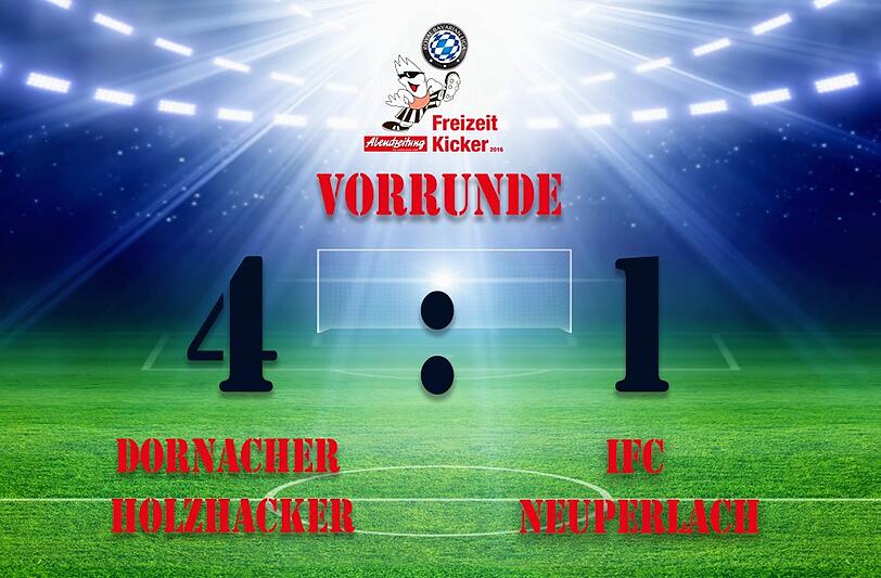 Die Dornacher Holzhacker gewinnen mit 4:1 gegen IFC Neuperlach.