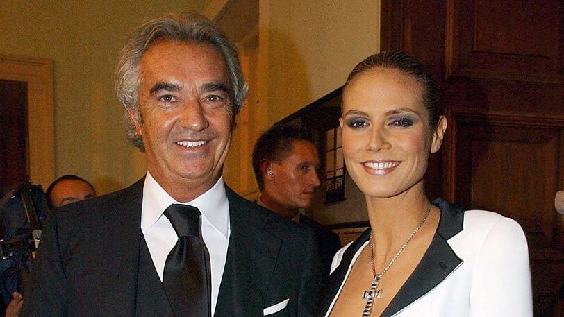 Heidi Klum und Flavio Briatore im Oktober 2003 im Berliner Schloss Bellevue.
