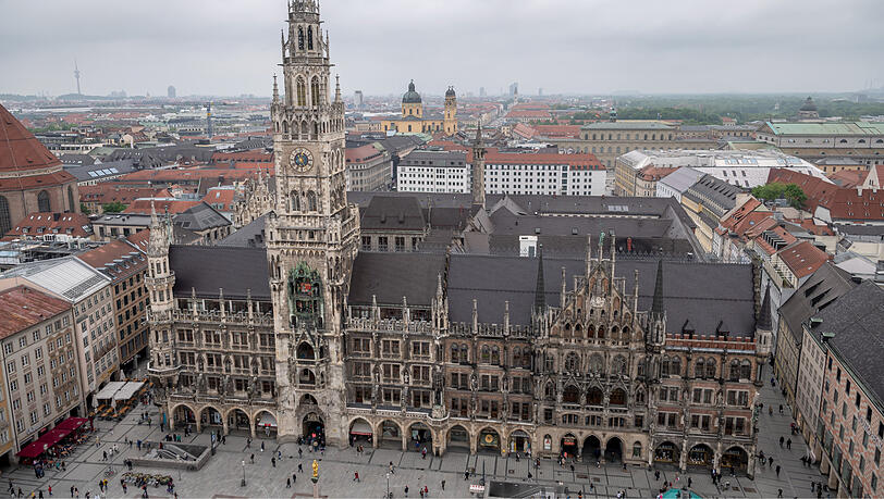 Das Rathaus in der Münchner Innenstadt. Das Rathaus in der Münchner Innenstadt.