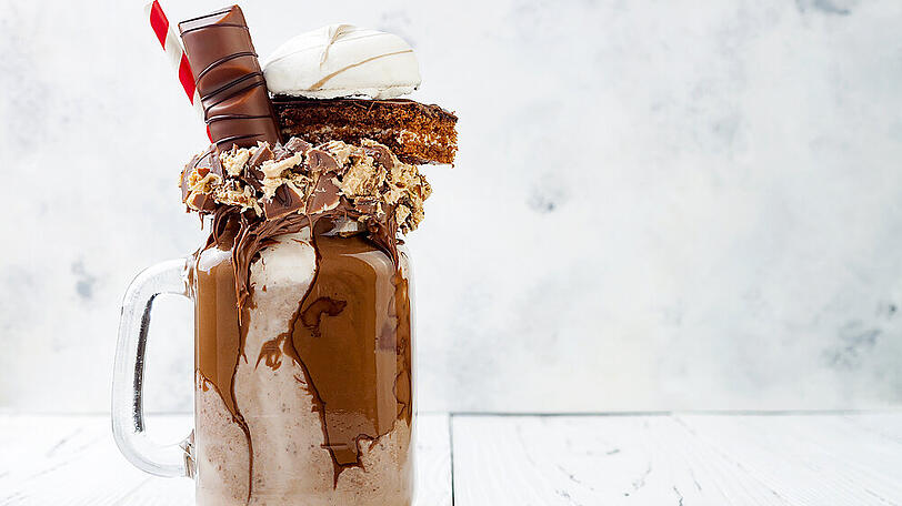 Ein Milchshake mit Nutella ist genau das Richtige für den Cheat Day
