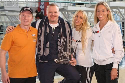 Joey Kelly, Stefan Raab, Loona und Christine Theiss (v. l.) sind dabei.