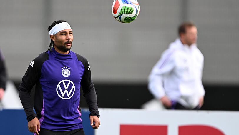 Serge Gnabry bereitet sich mit dem DFB-Team auf die kommenden WM-Qualifikationsspiele vor.