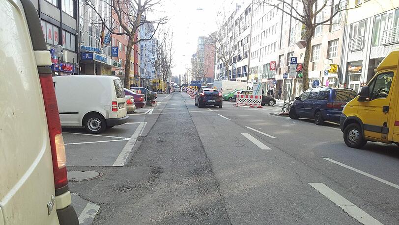 Nicht gerade ein Gedicht: die Goethestraße an der Ecke Bayerstraße. Nicht gerade ein Gedicht: die Goethestraße an der Ecke Bayerstraße.