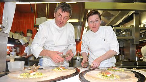 Tantris-Küchenchef Hans Haas und seine Sous-Chefin Sigi Schelling
