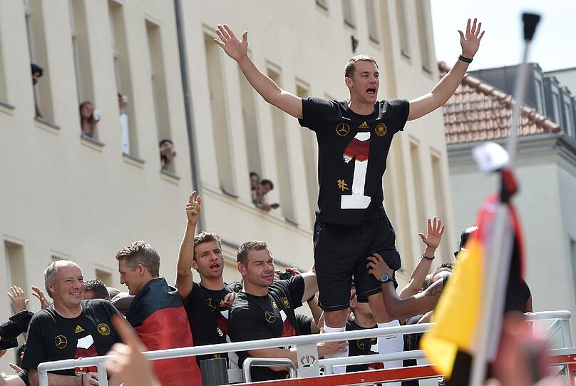 Die Weltmeister feiern am Brandenburger Tor. Die Bilder von der Fanmeile.