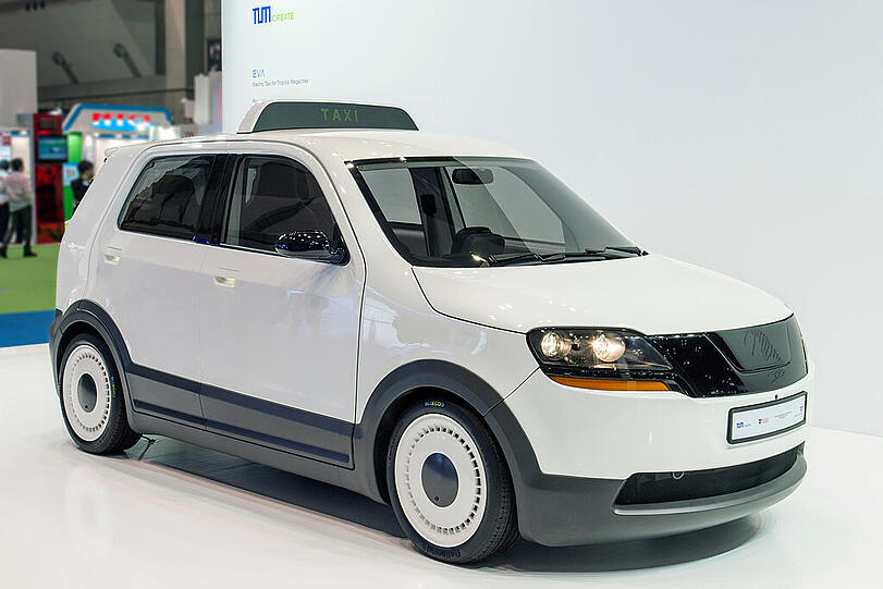 Ausgezeichnet: Das Elektrotaxi EVA.