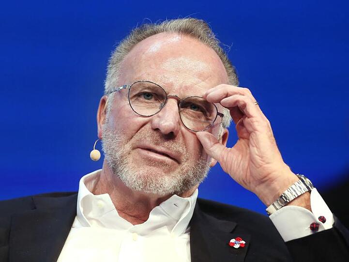 Der Vorstandsvorsitzende vom FC Bayern München, Karl-Heinz Rummenigge. Foto: Roland Weihrauch/dpa/Archivbild