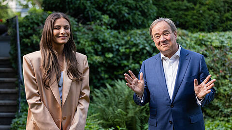 Sophia Thomalla und CDU-Chef Armin Laschet hatten sich im Juni für einen Online-Talk getroffen
