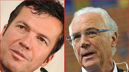 Wo liegt der große Unterschied zwischen Lothar Matthäus und Franz Beckenbauer?
„Bei mir sind die Frauen schon schwanger, bevor ich Sex mit ihnen hatte. Der Franz hat seine Kinder vom lieben Gott.“(Matthäus) Wo liegt der große Unterschied zwischen Lothar Matthäus und Franz Beckenbauer?
„Bei mir sind die Frauen schon schwanger, bevor ich Sex mit ihnen hatte. Der Franz hat seine Kinder vom lieben Gott.“(Matthäus)