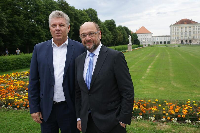 Martin Schulz war am Montag auch in München.