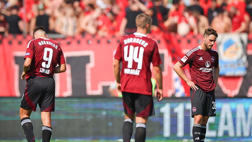 Frust pur bei den Spielern des 1. FC Nürnberg.