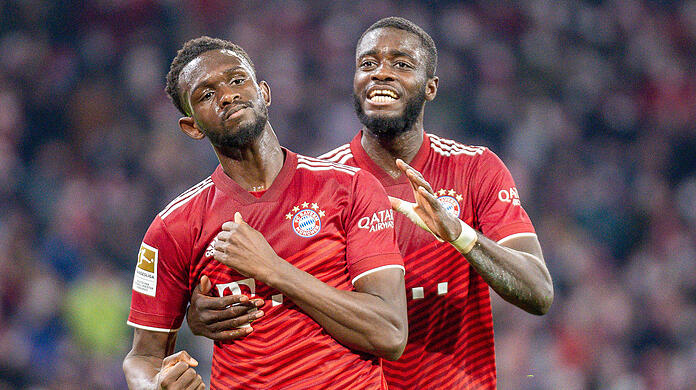 Lieferten gegen Union ein gutes Spiel ab: Nianzou (l.) und Upamecano (r.).