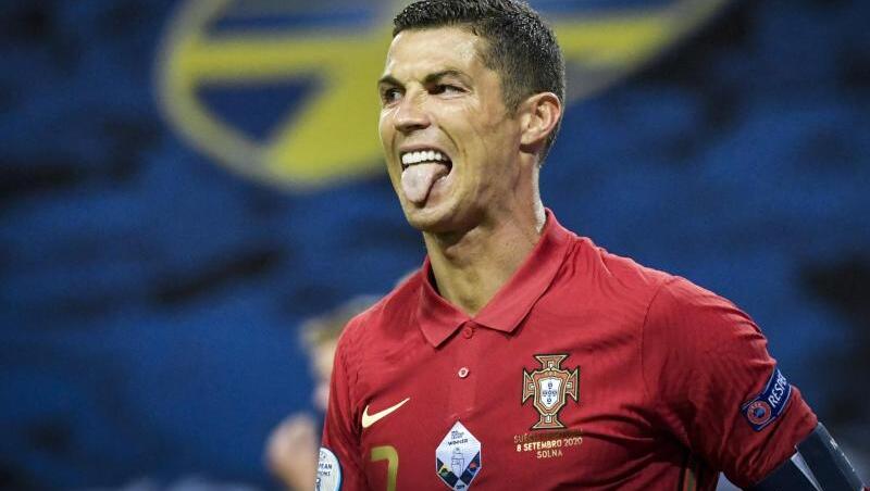 Cristiano Ronaldo traf zum 100. Mal für Portugal.